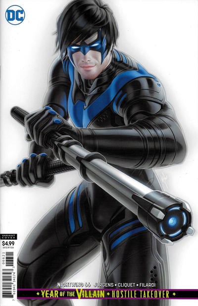 Nightwing 66 Warren Louw Cardstock Variant Cover Nightwing 2016 Series Dc Comics