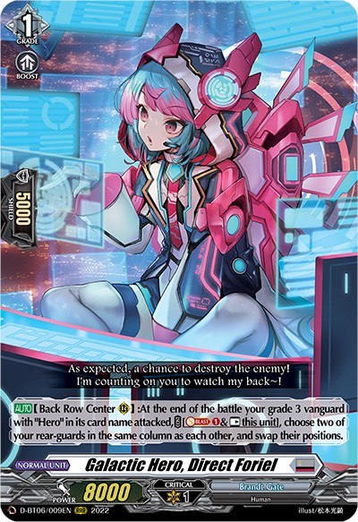 Galactic Hero, Direct Foriel - Blazing Dragon Reborn - Cardfight Vanguard