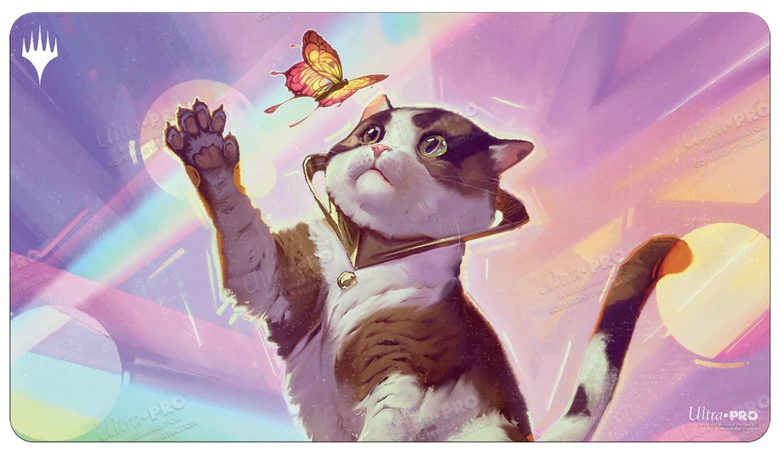 Unfinity Cat Token Standard Gaming Playmat for Magic The Gathering