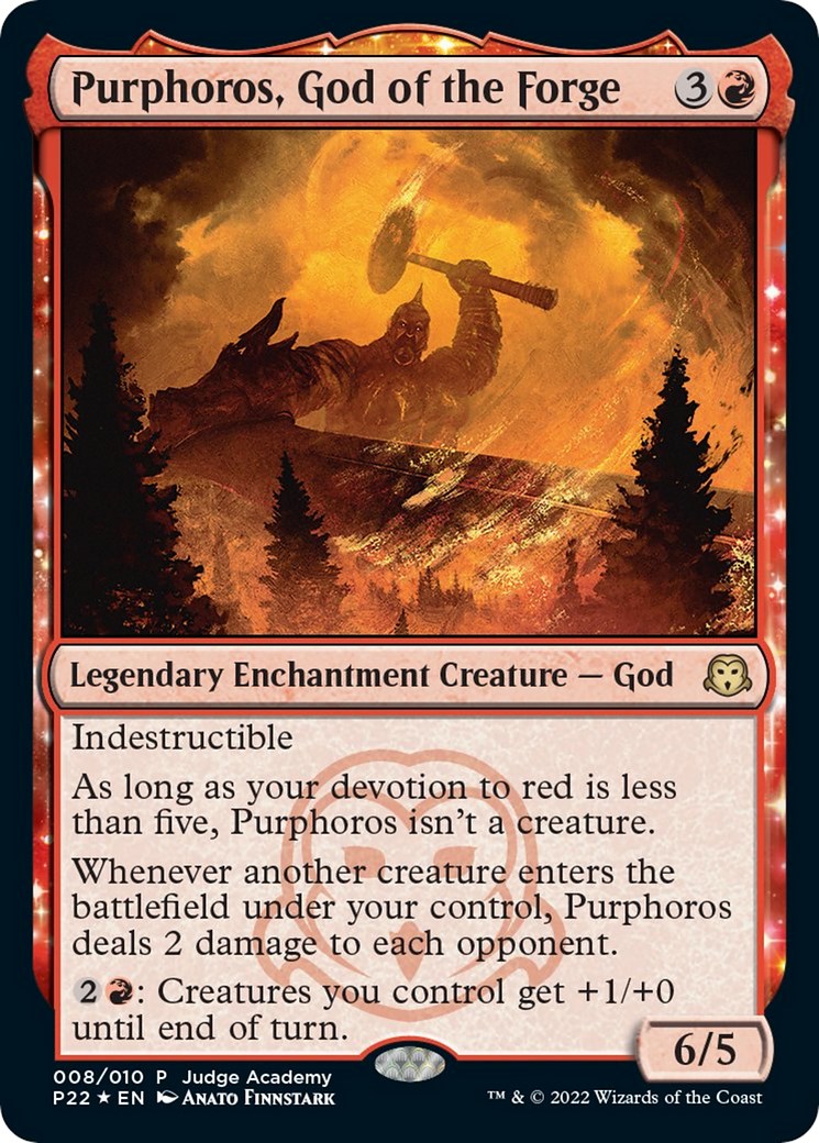 Purphoros, God of the Forge - Judge Promos - Magic: The Gathering