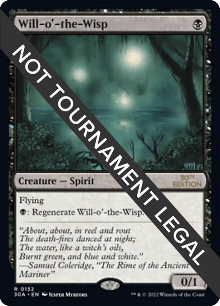 Will-o'-the-Wisp - 30th Anniversary Edition - Magic: The Gathering