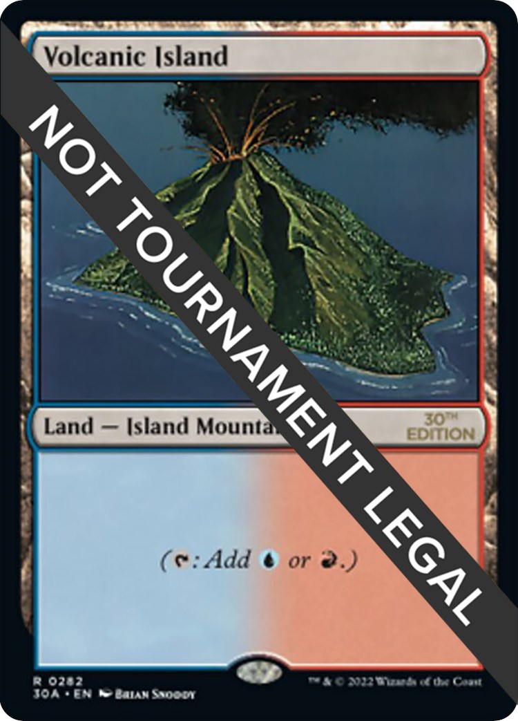 30thAnnivePSA10 Volcanic Island MTG 30th edition