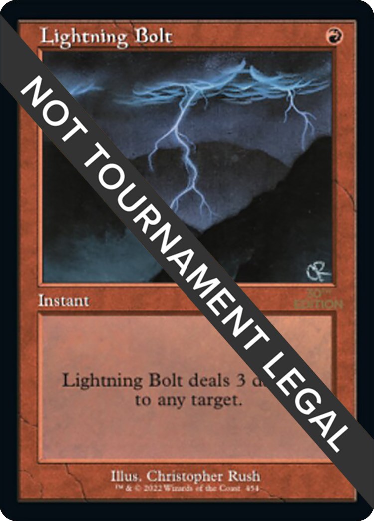 Lightning Bolt (Retro Frame)