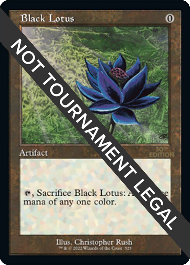 Black Lotus (Retro Frame)
