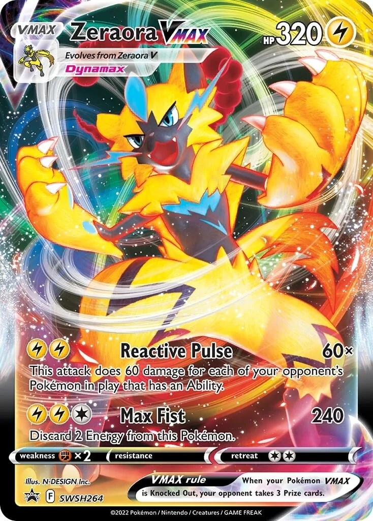 Pokemon Deoxys VMAX SWSH267 Black Star Promo Full Art NM