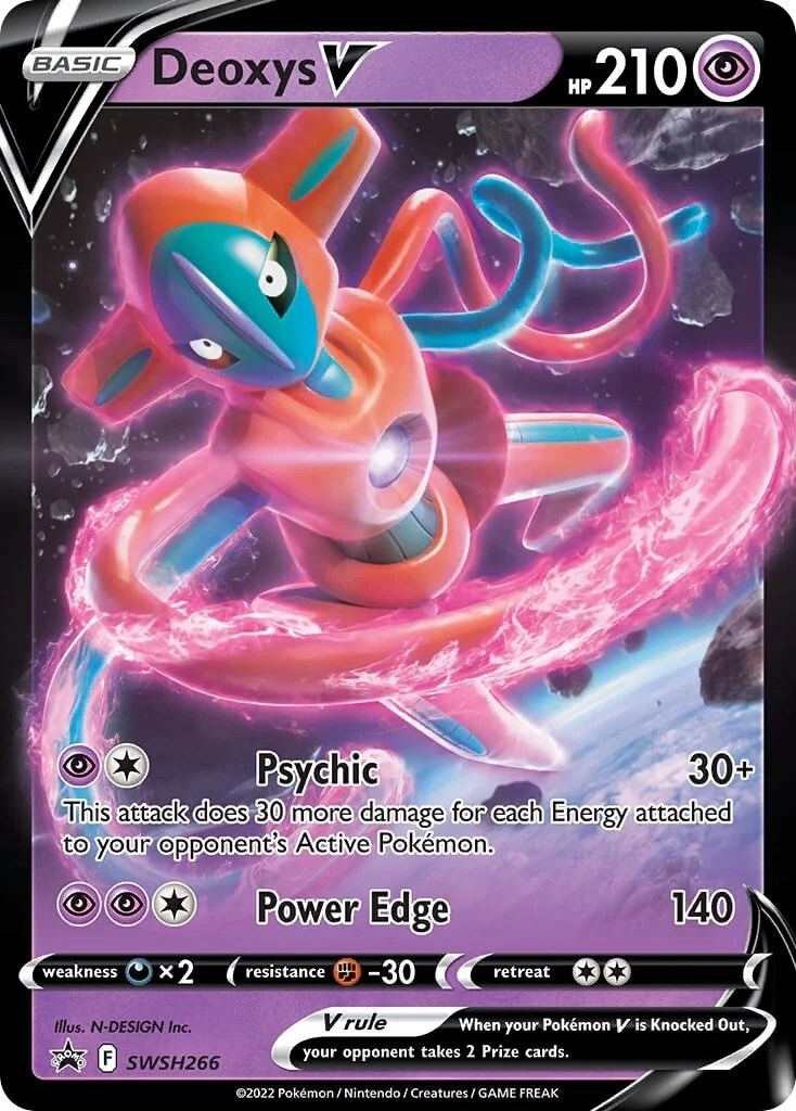 Carta Pokémon Original Deoxys Vmax Promo