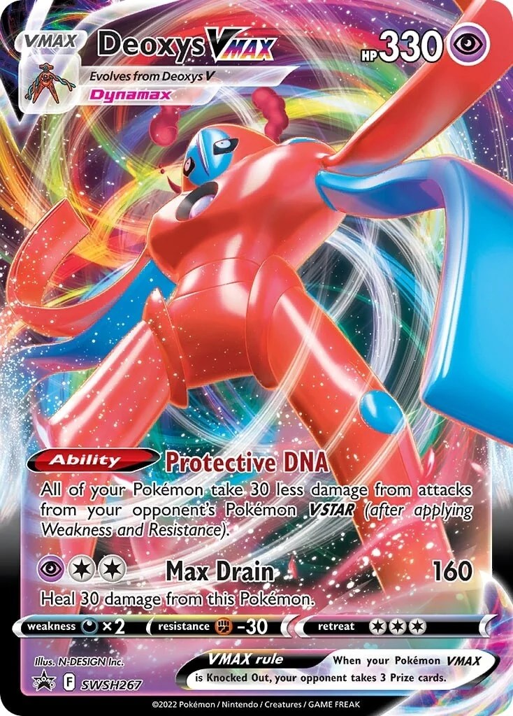 Mavin  Deoxys V SWSH266 Pokemon Card Sword & Shield Promo Card Mint Full  Art