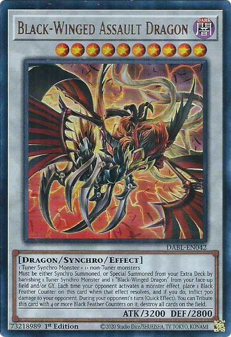 yugioh 5ds black winged dragon