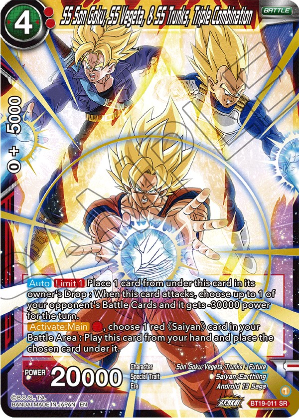 Anime Dragon Ball Son Goku Trunks Vegeta Iv Sr Card Game