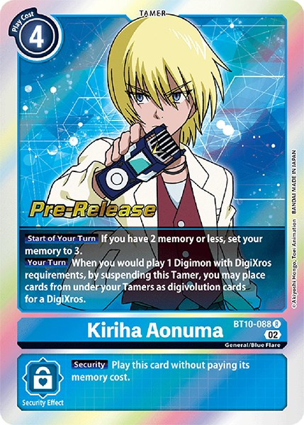 Kiriha Aonuma - Xros Encounter Pre-Release Cards - Digimon Card Game