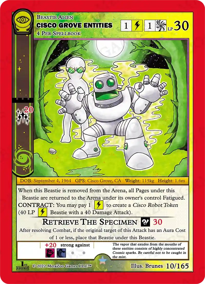 Cisco Grove Entities Seance First Edition MetaZoo