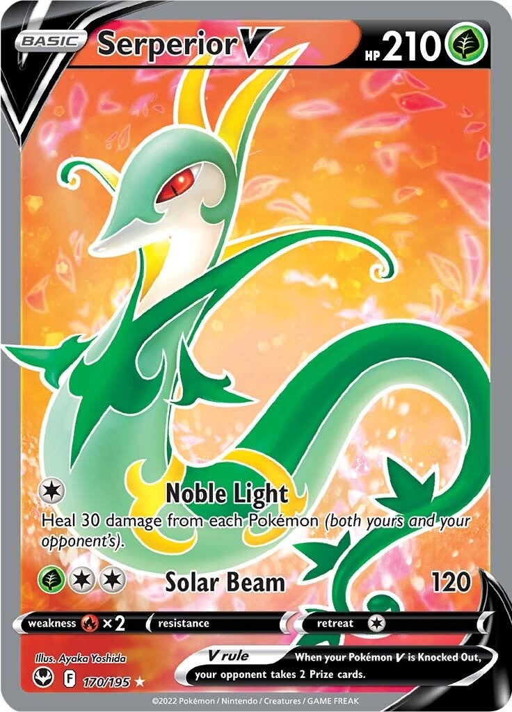 Serperior V (Full Art) - SWSH12: Silver Tempest - Pokemon