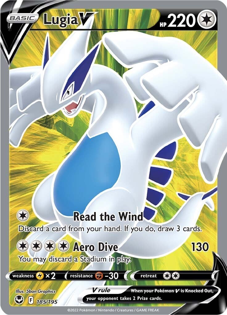 My sleeved Ho-Oh V/Lugia V deck in its (nearly) completed form