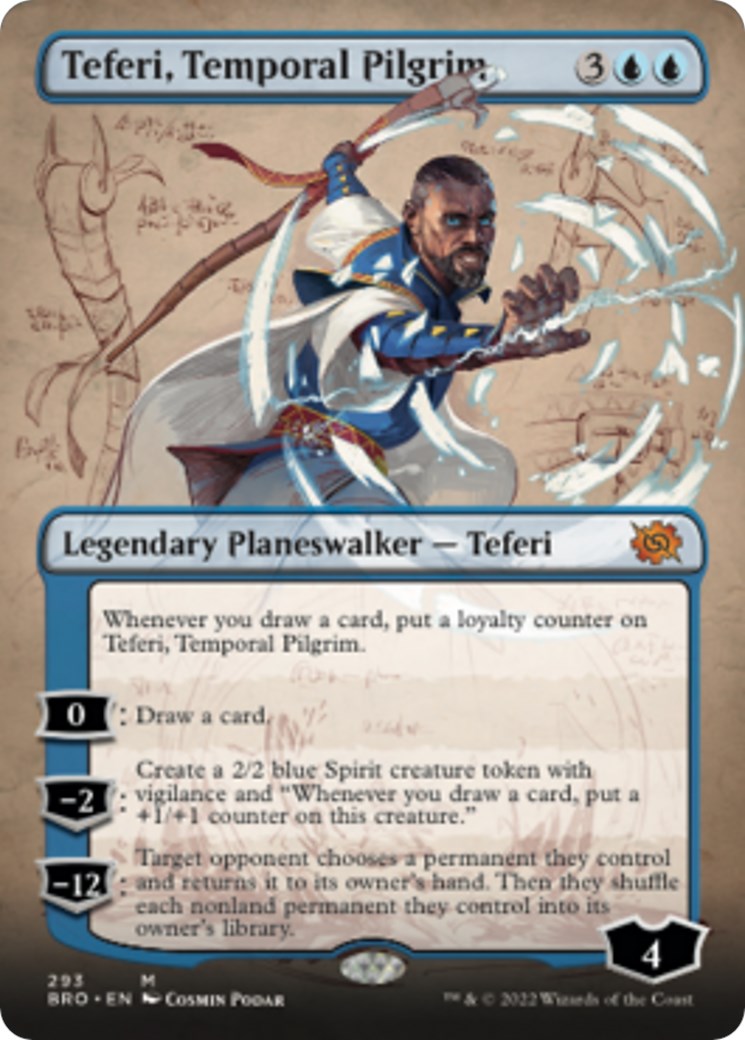 Teferi, Temporal Pilgrim (Borderless) - The Brothers' War - Magic 