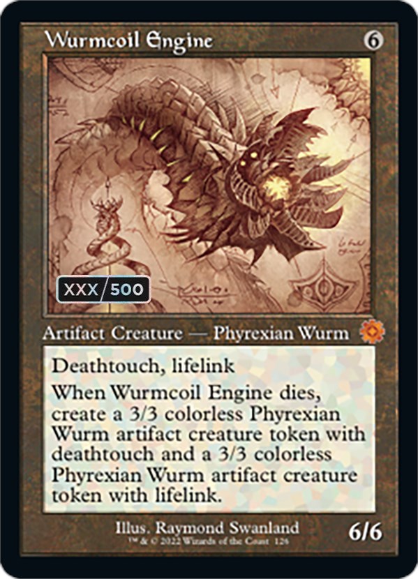 Wurmcoil Engine (Schematic) (Serial Numbered) - The Brothers' War 