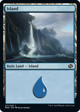 Island (271) - The Brothers' War - Magic: The Gathering