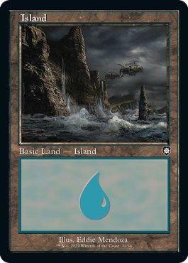 Island (31) (Retro Frame) - Commander: The Brothers' War - Magic: The ...