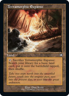 Terramorphic Expanse Retro Frame Commander The Brothers War