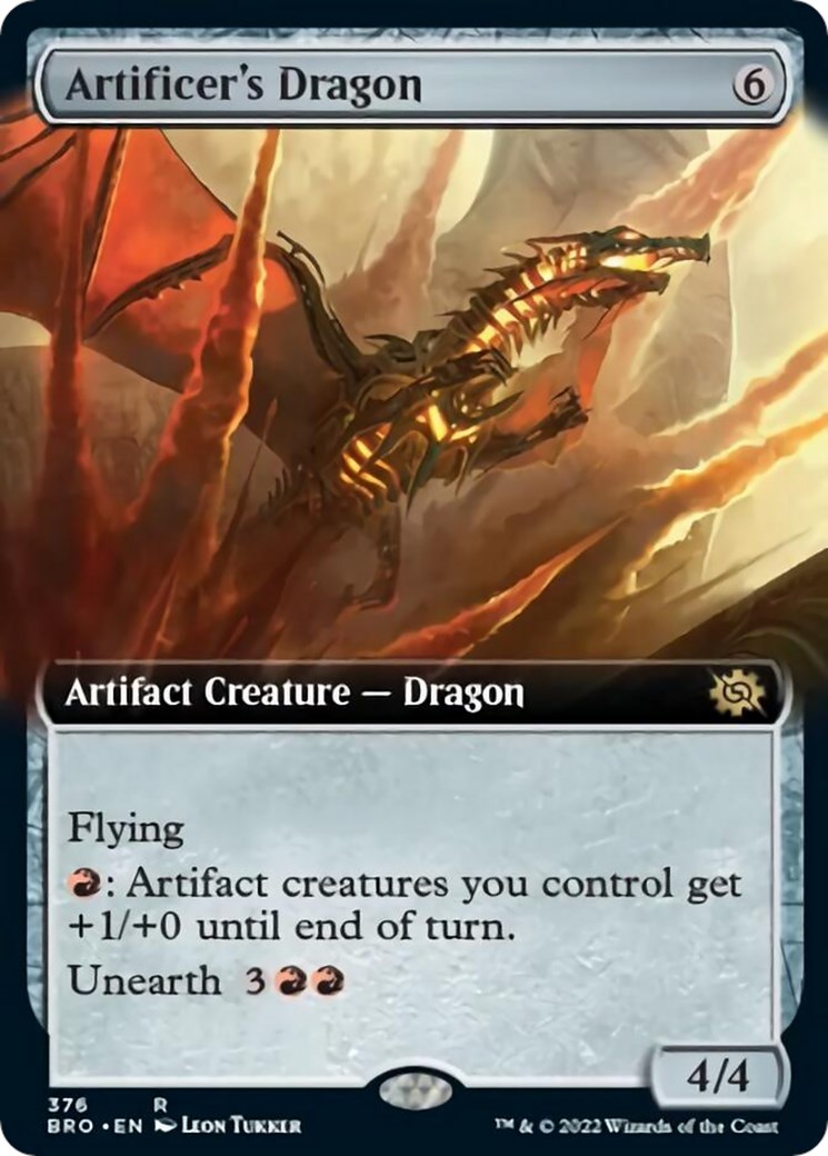 Artificer's Dragon (Extended Art) - The Brothers' War - Magic: The ...