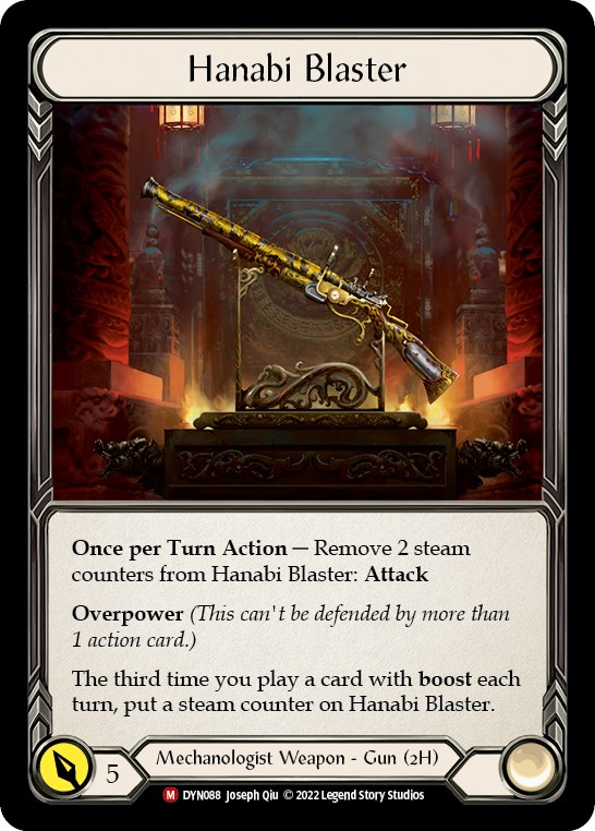 Hanabi Blaster - Dynasty - Flesh and Blood TCG