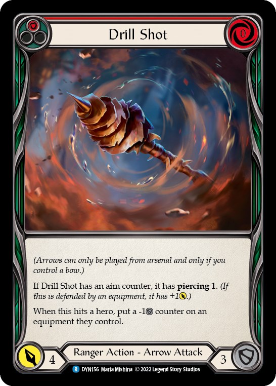 Drill Shot (Red) - Dynasty - Flesh and Blood TCG