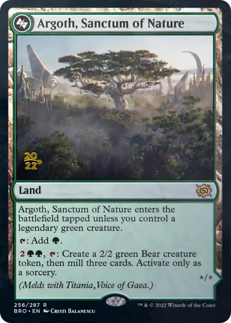Argoth, Sanctum of Nature Prerelease Cards Magic The Gathering