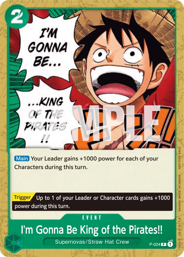 I'm Luffy! The Man Who's Gonna Be King of the Pirates!