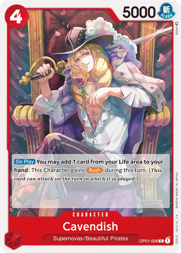 Cavendish SR SR-032 One Piece Anime Trading Card TCG