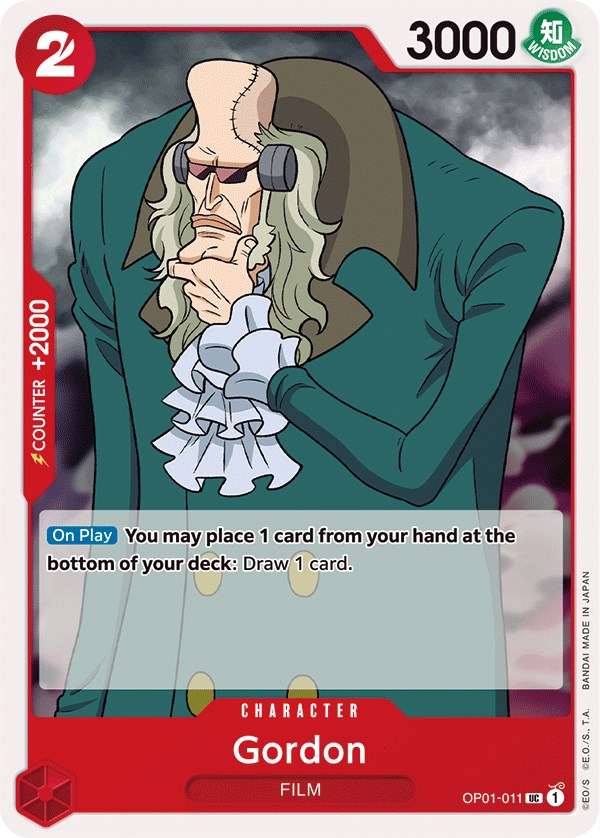 Gordon Romance Dawn One Piece Card Game