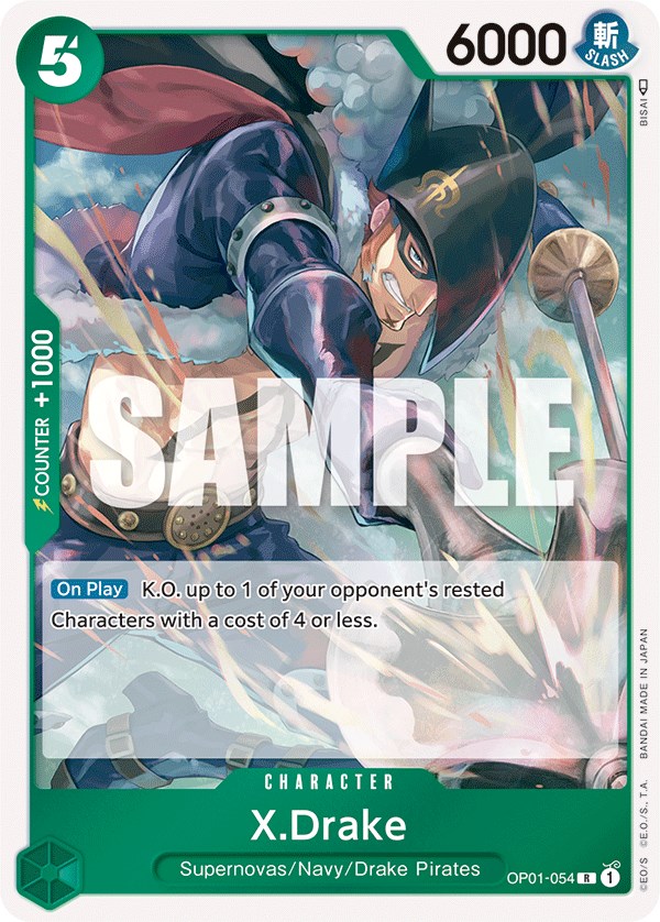 X.Drake (054) - Romance Dawn - One Piece Card Game