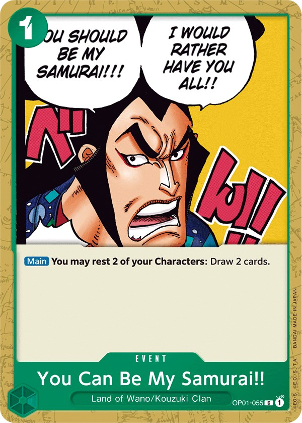 You Can Be My Samurai!! OP01-055 C - One Piece Card Game [Japanese Card] -  Nipponrama Store