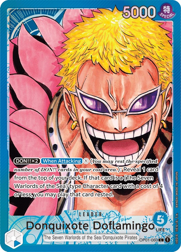 Donquixote Doflamingo - Starter Deck 3: The Seven Warlords of The Sea - One  Piece Card Game
