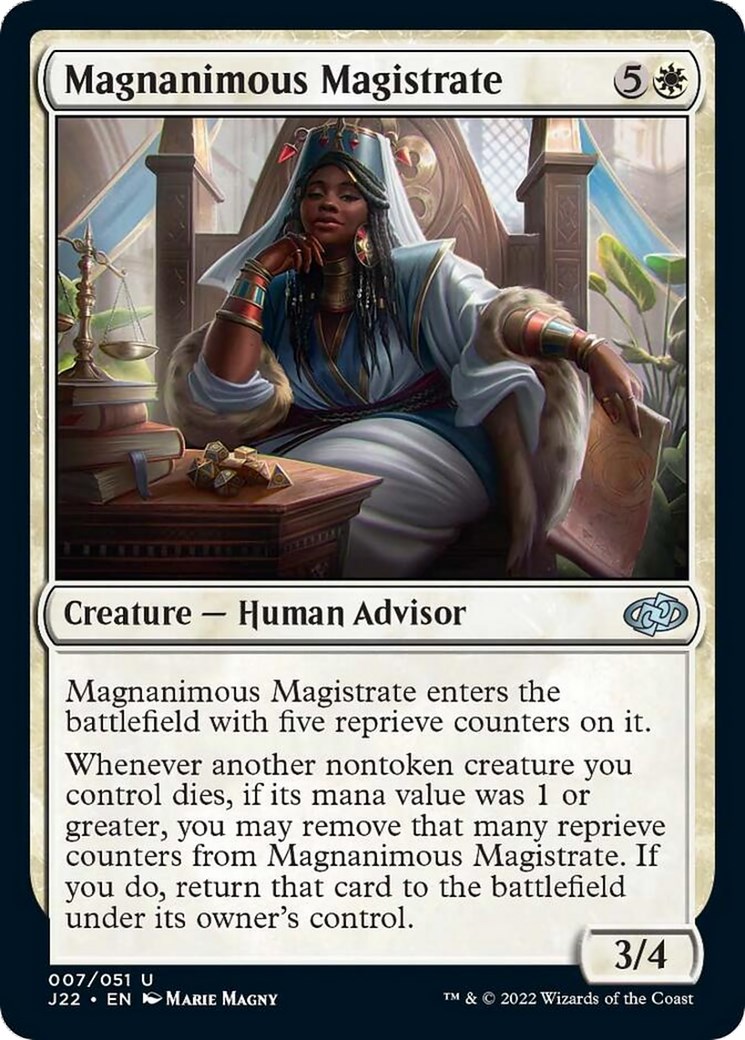 magnanimous-magistrate-jumpstart-2022-magic-the-gathering