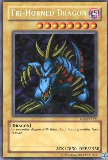 Tri-Horned Dragon (LOB-EN000) - Legend of Blue Eyes White Dragon