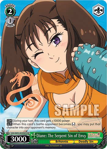 The Seven Deadly Sins Card Japanese Anime Manga Nanatsu No Taizai King  Diane 810