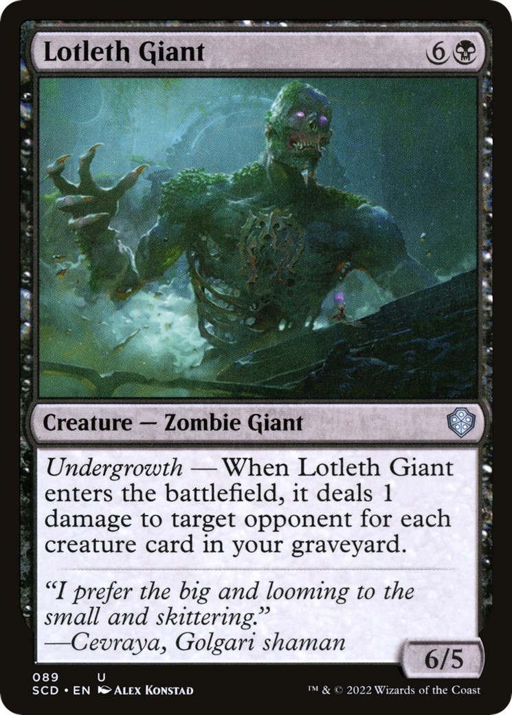 Lotleth Giant - Starter Commander Decks - Magic: The Gathering