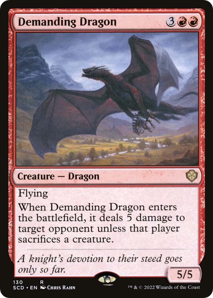 Demanding Dragon - Starter Commander Decks - Magic: The Gathering