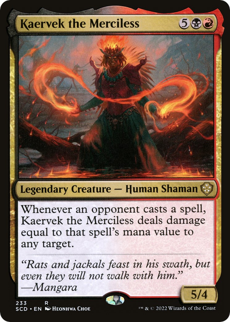 Kaervek the Merciless Starter Commander Decks Magic The Gathering