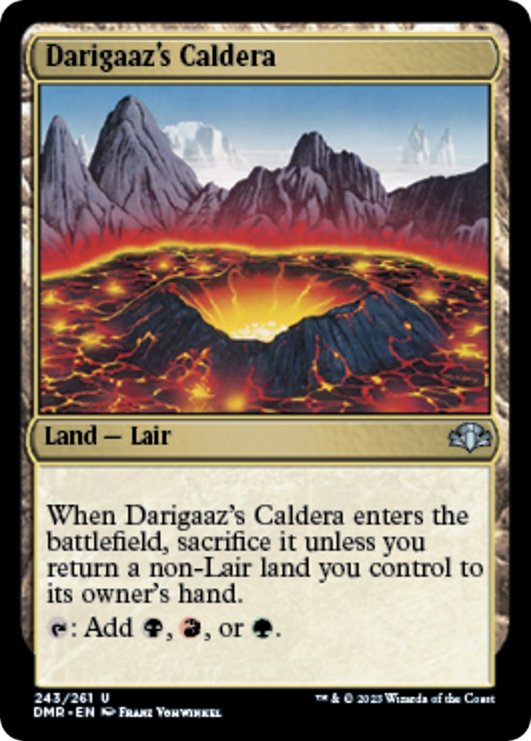 Darigaaz's Caldera Dominaria Remastered Magic The Gathering