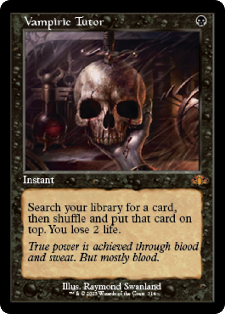 Vampiric Tutor (Retro Frame) - Dominaria Remastered - Magic: The