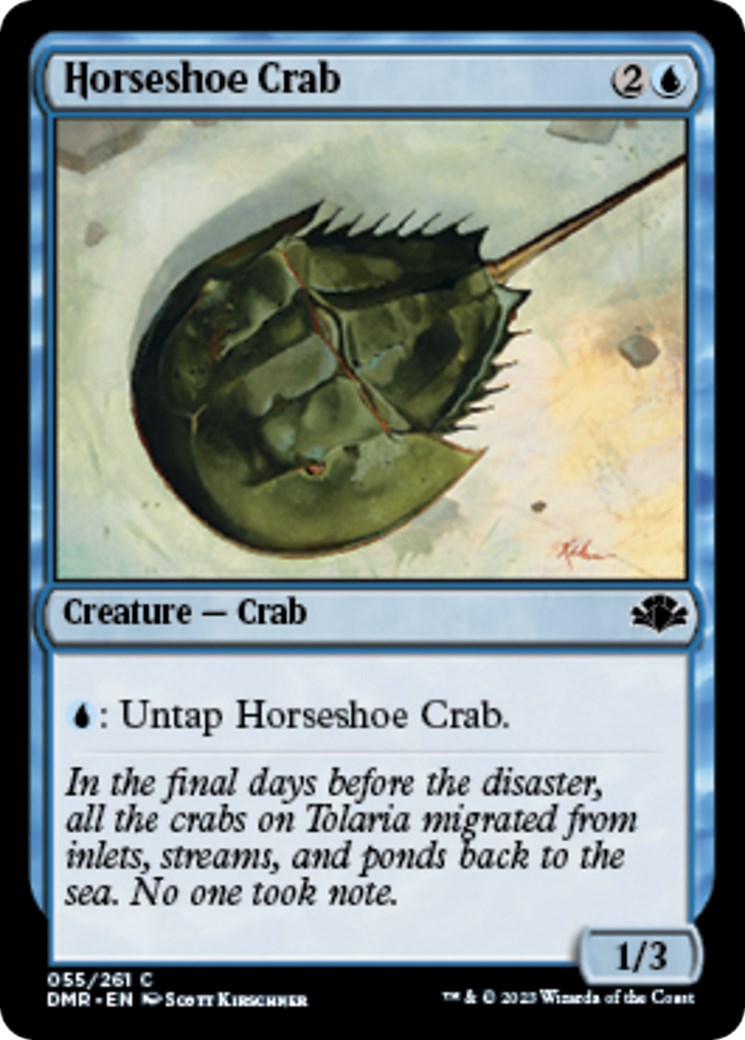 Horseshoe Crab Dominaria Remastered Magic The Gathering