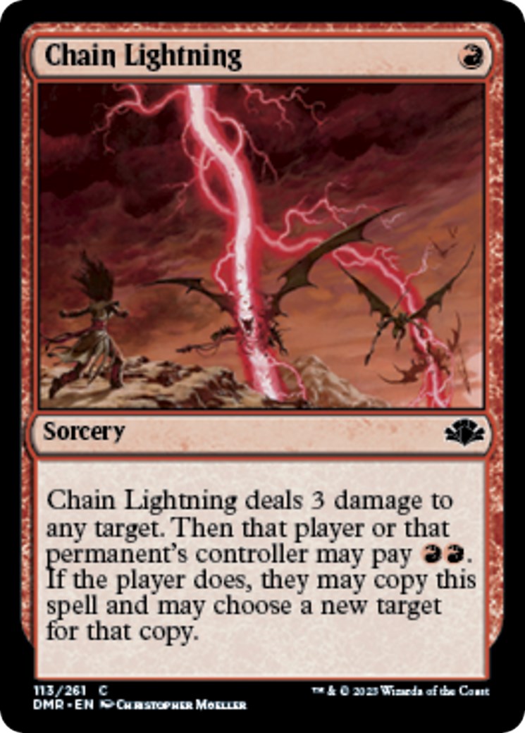 Chain Lightning Dominaria Remastered Magic The Gathering