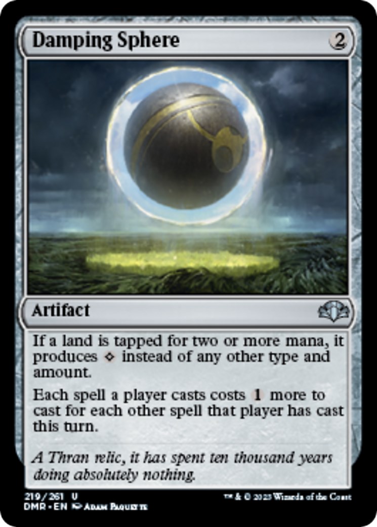 Damping Sphere Dominaria Remastered Magic The Gathering