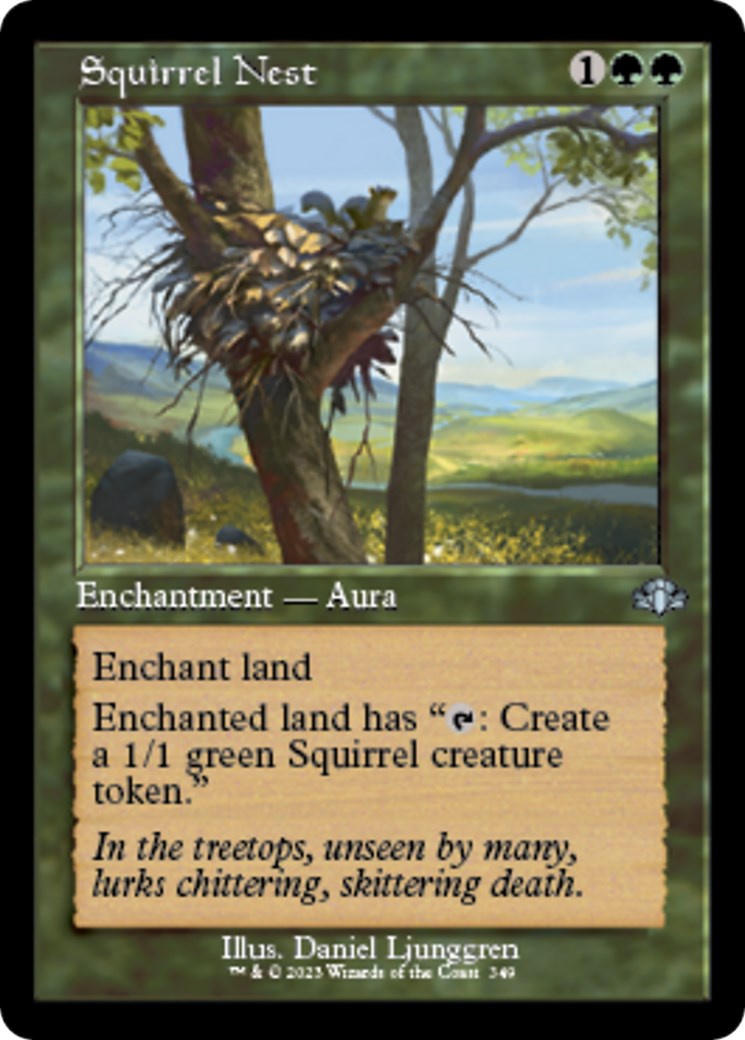Squirrel Nest (Retro Frame) Dominaria Remastered Magic The Gathering