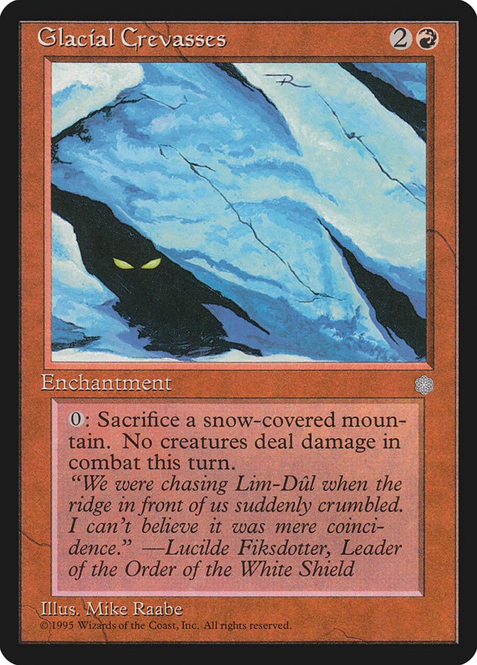 Magic the Gathering MTG Snow-Covered Mountain Ice Age  0 LP 