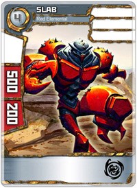 Slab - Red Elemental - Redakai Base Set - Redakai