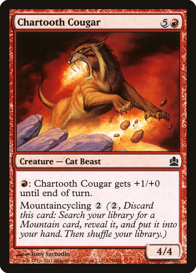 Chartooth Cougar - Commander - Magic: The Gathering