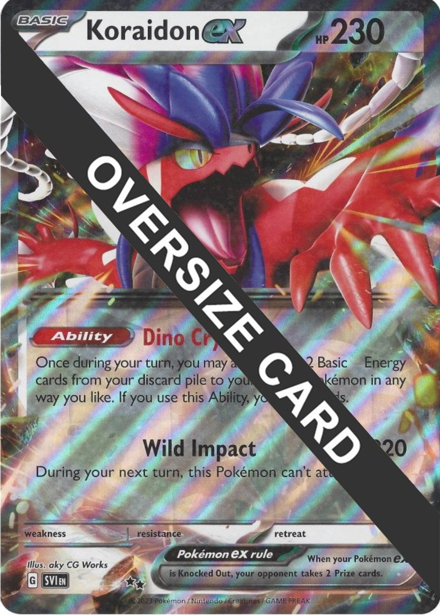 Pokemon TCG - Miraidon ex & Koraidon ex - Paldea JUMBO Promo Card