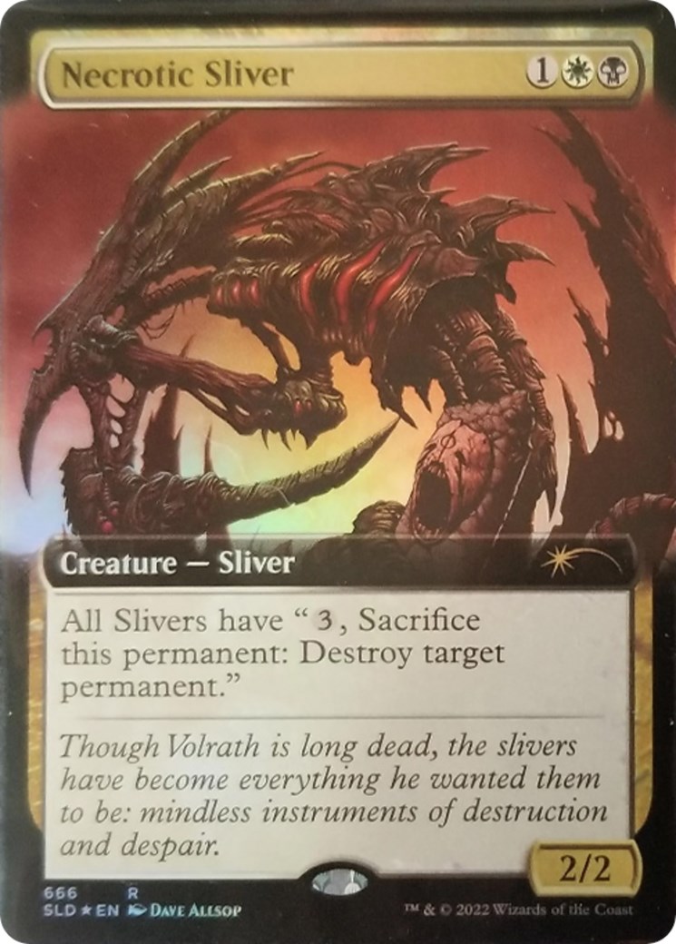 Necrotic Sliver (Extended Art) - Secret Lair Drop Series - Magic: The ...