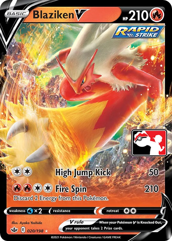 Blaziken V card artwork